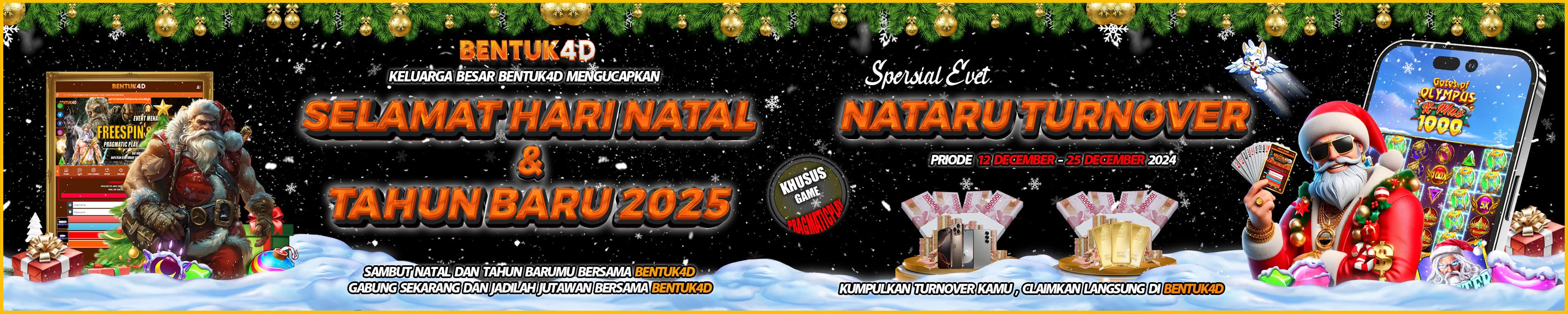 BANNER SELAMAT NATAL TAHUN BARU 2025